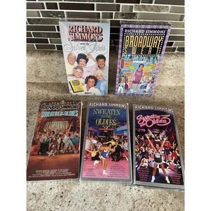 Richard Simmons Sweatin To The Oldies 1-3 Broadway Sweat Silvers Foxes VHS New